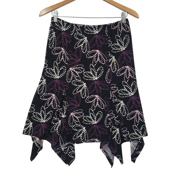 Dress Barn Y2K Asymmetrical Hem Skirt Size 4 Dark Fairy Whimsigoth Boho Casual - Picture 3 of 7